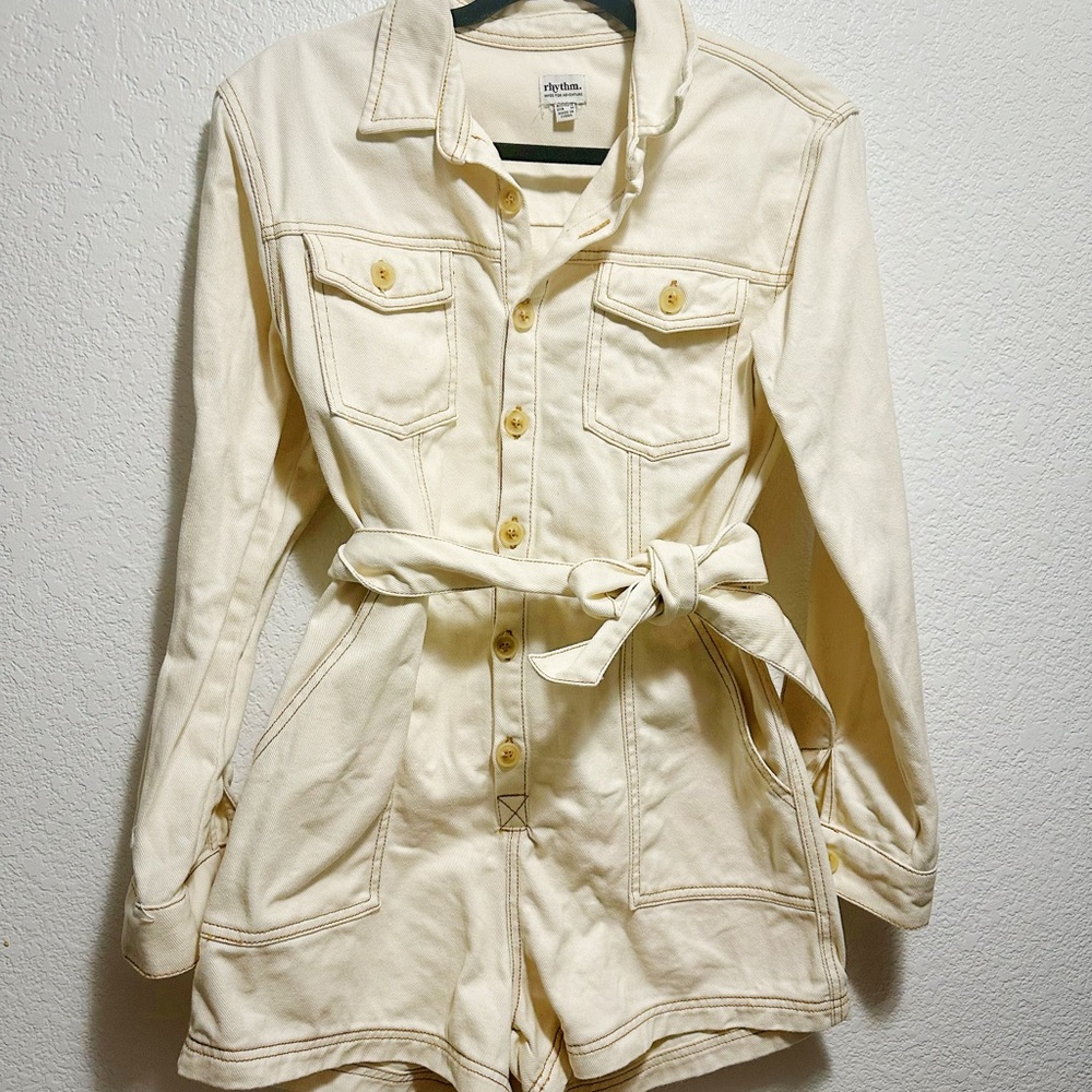 Vintage Y2K Rhythm Cream Women's Jacket - Picture 8 of 13